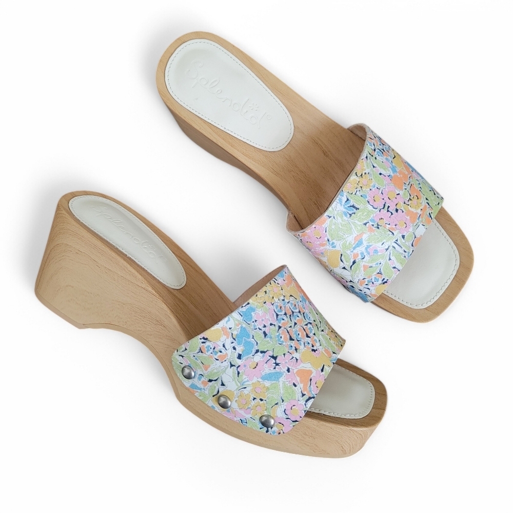 Splendid Bree Floral Mules / Clogs / Sandals Size 8